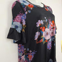 Leona Edmiston Hand Painted Floral Midi Dress Size 16 by SwapUp-Online Second Hand Store-Online Thrift Store