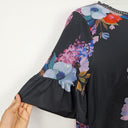 Leona Edmiston Hand Painted Floral Midi Dress Size 16 by SwapUp-Online Second Hand Store-Online Thrift Store