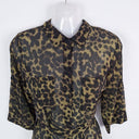 Storm Sheer Leopard Button-up Dress Size 6 by SwapUp-Online Second Hand Store-Online Thrift Store