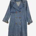 The Self Styler Mid Blue Denim Trench Jacket Size M by SwapUp-Online Second Hand Store-Online Thrift Store