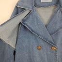 The Self Styler Mid Blue Denim Trench Jacket Size M by SwapUp-Online Second Hand Store-Online Thrift Store