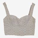 Kookai Broderie Tailored Crop Top Size S by SwapUp-Online Second Hand Store-Online Thrift Store