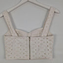 Kookai Broderie Tailored Crop Top Size S by SwapUp-Online Second Hand Store-Online Thrift Store