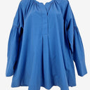 COS Cornflower Blue Ruched Sleeves Blouse Size S by SwapUp-Online Second Hand Store-Online Thrift Store