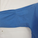 COS Cornflower Blue Ruched Sleeves Blouse Size S by SwapUp-Online Second Hand Store-Online Thrift Store