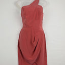 Zimmermann Dusty Rose Silk One Shoulder Cocktail Dress Size 8 by SwapUp-Online Second Hand Store-Online Thrift Store