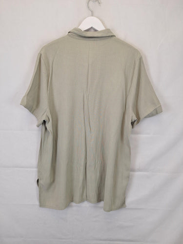 Katies Sage Textured Retro Relaxed Fit Shirt Size 16 by SwapUp-Online Second Hand Store-Online Thrift Store