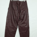 Saba Burgundy Faux Leather Soft Pants Size 12 by SwapUp-Online Second Hand Store-Online Thrift Store