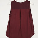 Witchery Burgundy Sleeveless Office Top Size XS by SwapUp-Online Second Hand Store-Online Thrift Store