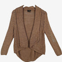 Massimo Dutti Mocha Chunky Weave Knit Cardigan Size XS by SwapUp-Online Second Hand Store-Online Thrift Store