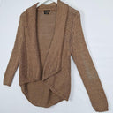 Massimo Dutti Mocha Chunky Weave Knit Cardigan Size XS by SwapUp-Online Second Hand Store-Online Thrift Store