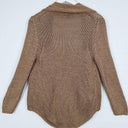 Massimo Dutti Mocha Chunky Weave Knit Cardigan Size XS by SwapUp-Online Second Hand Store-Online Thrift Store