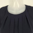 G2000 Soft Pleated Navy Work Midi Dress Size M by SwapUp-Online Second Hand Store-Online Thrift Store