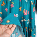 Princess Highway Teal Butterfly Garden Midi Dress Size 12 by SwapUp-Online Second Hand Store-Online Thrift Store