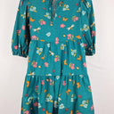 Princess Highway Teal Butterfly Garden Midi Dress Size 12 by SwapUp-Online Second Hand Store-Online Thrift Store
