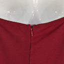 AJOY Maroon Waterfall Ruffle Slip Dress Size 12 by SwapUp-Online Second Hand Store-Online Thrift Store