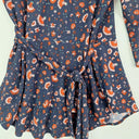 Leina Broughton Navy Floral Wrap Top Size 12 by SwapUp-Online Second Hand Store-Online Thrift Store