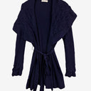 Alannah Hill Navy Fold Over Bobble Cardigan Size 12 by SwapUp-Online Second Hand Store-Online Thrift Store