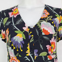 Leona Edmiston Bright Floral Button Front Midi Dress Size 12 by SwapUp-Online Second Hand Store-Online Thrift Store