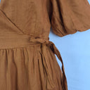 Aere Cinnamon Tiered Linen Dress Size 10 by SwapUp-Online Second Hand Store-Online Thrift Store