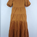 Aere Cinnamon Tiered Linen Dress Size 10 by SwapUp-Online Second Hand Store-Online Thrift Store
