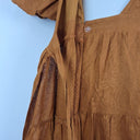 Aere Cinnamon Tiered Linen Dress Size 10 by SwapUp-Online Second Hand Store-Online Thrift Store