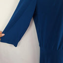 Leina & Fleur Ocean Blue Tie Front Midi Dress Size 16 by SwapUp-Online Second Hand Store-Online Thrift Store