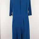 Leina & Fleur Ocean Blue Tie Front Midi Dress Size 16 by SwapUp-Online Second Hand Store-Online Thrift Store