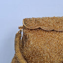 Assorted Brands Gold Beaded Fold Over Clasp Mini Bag by SwapUp-Online Second Hand Store-Online Thrift Store