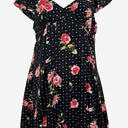 Review Vintage Sweet Rose Mini Dress Size 16 by SwapUp-Online Second Hand Store-Online Thrift Store