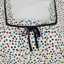 Review Colourful Spot Square Neck Dress Size 14 by SwapUp-Online Second Hand Store-Online Thrift Store