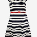 Review Sailor Stripe Belted Midi Dress Size 14 by SwapUp-Online Second Hand Store-Online Thrift Store