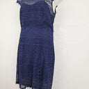 Alannah Hill Sapphire Lace Front Split Midi Dress Size 14 by SwapUp-Online Second Hand Store-Online Thrift Store