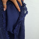 Alannah Hill Sapphire Lace Front Split Midi Dress Size 14 by SwapUp-Online Second Hand Store-Online Thrift Store