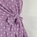 Review Lilac Spotted Wrap Style Dress Size 14 by SwapUp-Online Second Hand Store-Online Thrift Store
