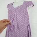 Review Lilac Spotted Wrap Style Dress Size 14 by SwapUp-Online Second Hand Store-Online Thrift Store