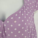 Review Lilac Spotted Wrap Style Dress Size 14 by SwapUp-Online Second Hand Store-Online Thrift Store