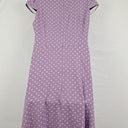 Review Lilac Spotted Wrap Style Dress Size 14 by SwapUp-Online Second Hand Store-Online Thrift Store