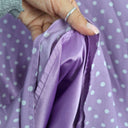 Review Lilac Spotted Wrap Style Dress Size 14 by SwapUp-Online Second Hand Store-Online Thrift Store