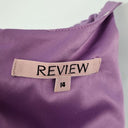 Review Lilac Spotted Wrap Style Dress Size 14 by SwapUp-Online Second Hand Store-Online Thrift Store