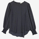 Witchery Flowy Navy Spotted Top Size 10 by SwapUp-Online Second Hand Store-Online Thrift Store