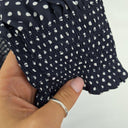 Witchery Flowy Navy Spotted Top Size 10 by SwapUp-Online Second Hand Store-Online Thrift Store