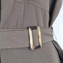 Cue Khaki Utility Zip Up Midi Dress Size 10 by SwapUp-Online Second Hand Store-Online Thrift Store