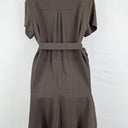 Cue Khaki Utility Zip Up Midi Dress Size 10 by SwapUp-Online Second Hand Store-Online Thrift Store