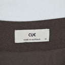 Cue Khaki Utility Zip Up Midi Dress Size 10 by SwapUp-Online Second Hand Store-Online Thrift Store