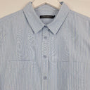 Sportscraft Double Stripe Cotton Office Staple Shirt Size 14 by SwapUp-Online Second Hand Store-Online Thrift Store