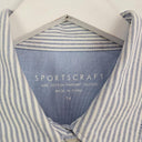 Sportscraft Striped Pinpoint Oxford Office Shirt Size 14 by SwapUp-Online Second Hand Store-Online Thrift Store