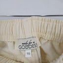 Made for a Goddess Buttercream Distressed Slouchy Jeans Size 10 by SwapUp-Online Second Hand Store-Online Thrift Store