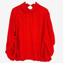 C/MEO Collective Sheer Check Rolled Sleeve Top Size L by SwapUp-Online Second Hand Store-Online Thrift Store