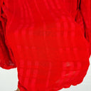 C/MEO Collective Sheer Check Rolled Sleeve Top Size L by SwapUp-Online Second Hand Store-Online Thrift Store
